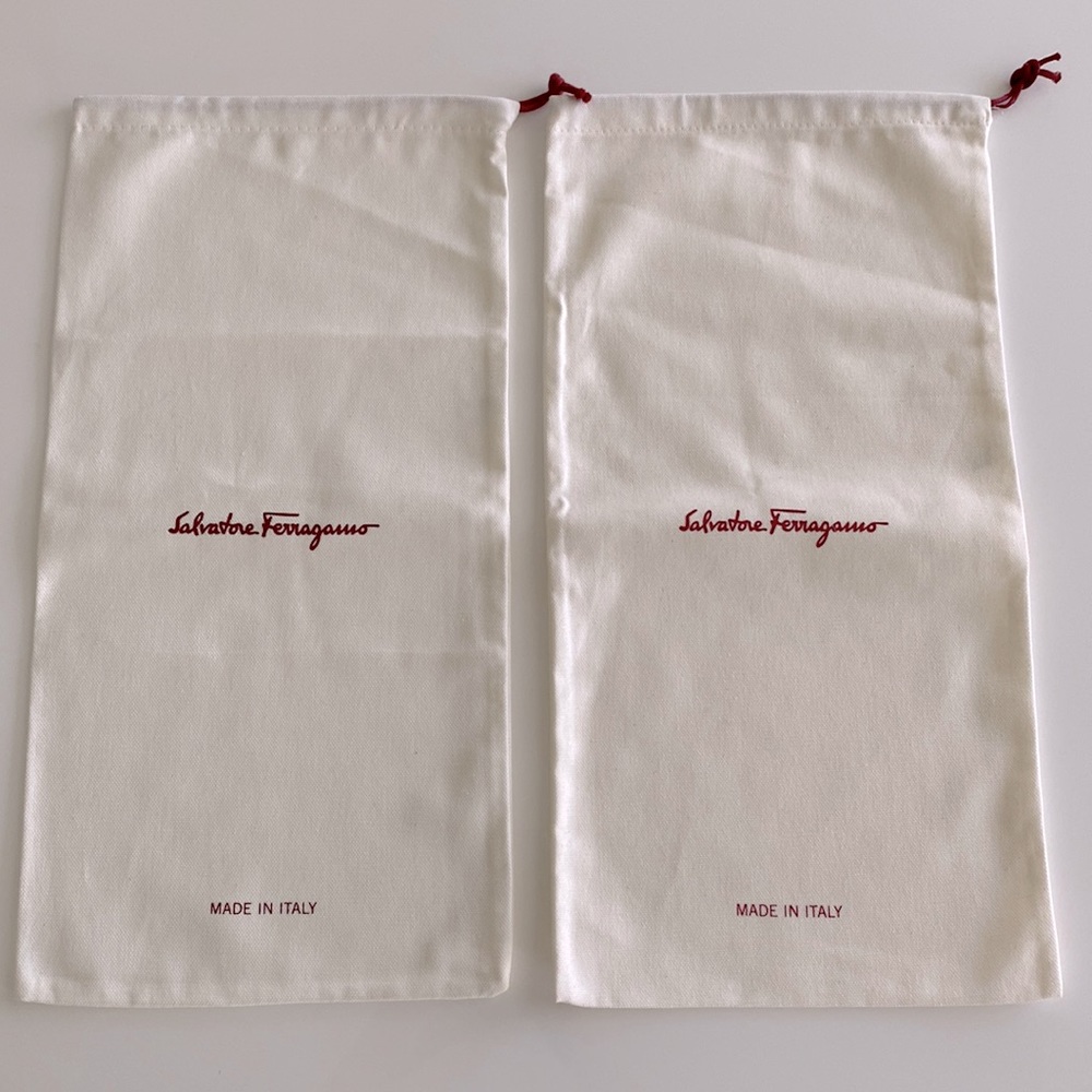 Salvatore Ferragamo Dust Bags Set of 2 New